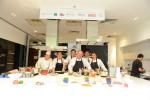 <br />Joachim Koerper and his wife with Chef David Ansted and St Regis Culinary team