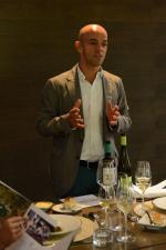 <br />Joao Soares explaining to the guests about Herdade da Malhadinha Nova wines
