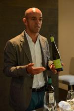 <br />Wine representative Joao Soares from Herdade da Malhadinha Nova sharing about the wine