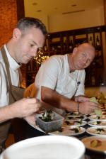 <br />Chefs Matt Moran and Dallas Cuddy