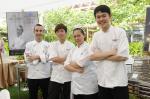 <br />Chef Marco Guccio and his culinary team at Alkaff Mansion