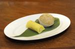 <br />Deep fried glutinous rice ball with yam paste and mango roll