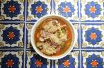 <br />vuelve a la vida 'come back to life' : squid, prawn, ocotpus, red snapper, and clams in a cold lime and tabasco soup