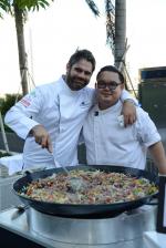 <br />Chef Damien Le Bihan and crew
