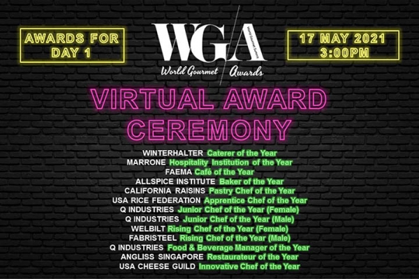 World Gourmet Awards (Virtual) Ceremony - Day 1