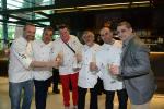 <br />Chefs Rodrigo de la Calle, Francesco Mansani, Dario Cecchini, Paco & Jacob Torreblanca and Erlantz Gorostiza making a toast to the start of the World Gourmet Summit 2013