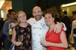 <br />Chef Lino Sauro posing for a picture with the guests