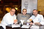 <br />Taking a breather from the interviews: Chefs Scott Webster, Erlantz Gorostiza, and Rodrigo de la Calle