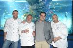 <br />Chefs Rodrigo de la Calle, Paco Torreblanca, Erlantz Gorostiza and Jacob Torreblanca cosy up for a picture