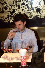 <br />Guest nosing the exquisite wines
