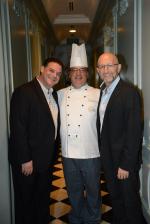 <br />Olivier Bendel, Chef Gabriele Ferron and Paolo Randone posing for a picture together