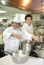 <br />Chefs Gabriele Ferron and Kentaro Torii