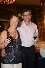 <br />Alexandrea & Rajeev de Mello enjoying the wine dinner