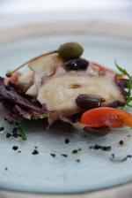 <br />Grilled Octopus with Mesclun Salad