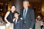 <br />Minister of Defence Dr Ng Eng Hen with his wife and 11 year old Filipino singing sensation Miguel Antonio