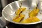 <br />Roasted mango with pineapple passion ready for plating